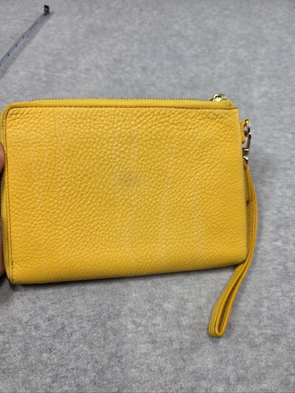 Tory Burch Yellow Wristlet Wallet Pouch